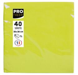 Pack of 40 micro-embossed 2-ply wadding napkins - 38x38 cm