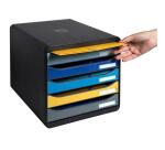 Cassettiera Big Box Plus 5 cassetti Bee Blue - Colori assortiti