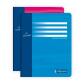 Cahier d'essai piqué 7000 17x22 cm 96 pages grands carreaux 56 g - Assortis