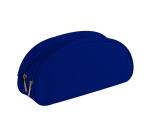 Trousse textile ovale 2 compartiments 22 x 8 x 10 cm, 4 couleurs assorties - Assortis
