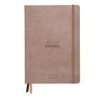 Rhodia Goalbook Creation - A5 - Dotted - Hard Cover - Black Maya Paper - Taupe