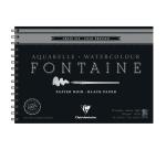 Fontaine Noir album spiralé 12F 19x26cm 300g grain fin