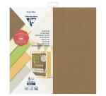 PAPIER UNI, Pochette de 5 feuilles 210g/m2 au format 30.5x30.5cm - Assortiment