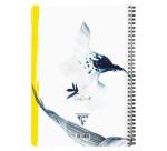 Inkebana, Cahier reliure intégrale A4 21x29,7 cm, 148 pages, ligné et marge, ass. - Multicolore