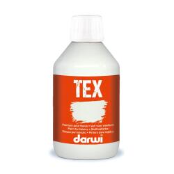 DARWI Flacon de 250 ml de Peinture Textile Opaque - Blanc