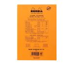 Bloc agrafé Rhodia N°16 14,8x21 cm 80 feuillets uni 80g - Orange