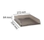 Corbeille à courrier B4 Office - Gris transparent