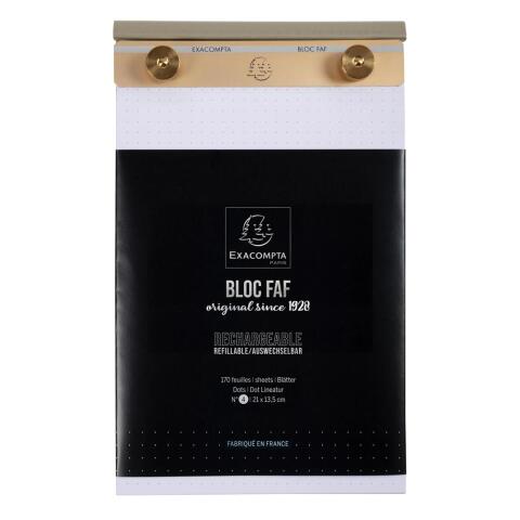 Blocs de despacho Hoja por Hoja - Dots Formato Nº4 - 220x135 mm - Blanco