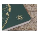 Carnet piqué FOREVER PREMIUM 100% recyclé A5 96 pages petits carreaux papier recyclé blanc 90 g - Assortis