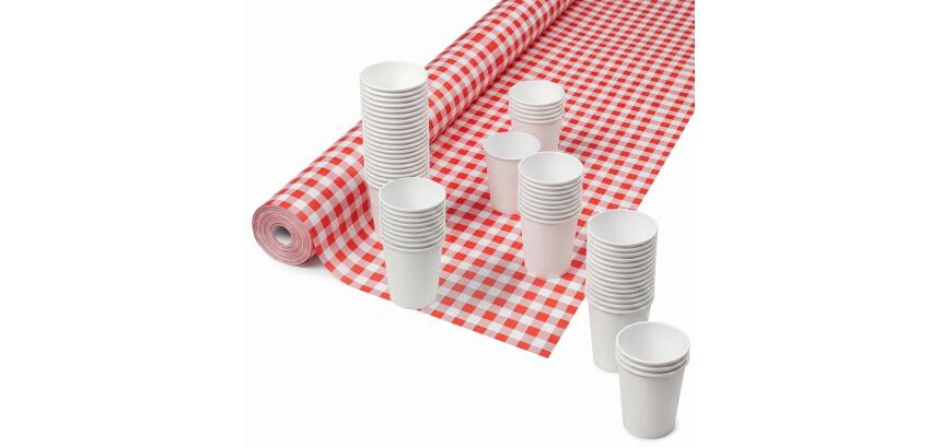 Tovaglia a rotolo monouso in carta damascata 1,18 x 25 m