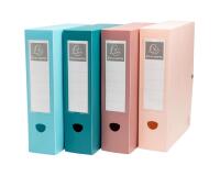 Skandi 80mm recycled PP snap back filing box - Assorted colours