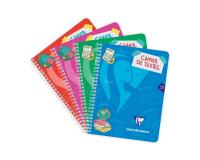 Mimesys cahier de textes reliure intégrale 17x22cm 144 pages grands carreaux couverture polypropylène Couleur aléatoire - Assortis