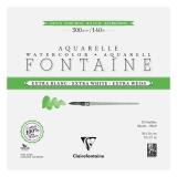 Fontaine Extra Blanc Grain Torchon bloc collé 4 côtés 15F 30x30cm 300g