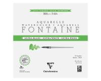 Fontaine Extra Blanc Grain Torchon bloc collé 4 côtés 15F 30x30cm 300g