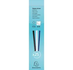Canutillos para encuadernar Caja de 25 - Grosor: 12mm - Capacidad: 65-90