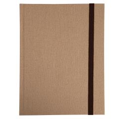 Carnet Nature 220x170, 192 pages lignées - Marron