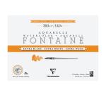Fontaine Extra Blanc Grain Satiné bloc collé 4 côtés 15F 26x36cm 300g