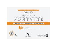 Fontaine Extra Blanc Grain Satiné bloc collé 4 côtés 15F 26x36cm 300g