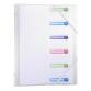 Trieur polypropylène 3 rabats 6 compartiments Chromaline - A4 - Incolore