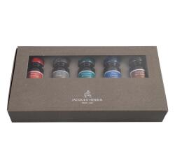 COFFRET 5 FLACONS 10ML ENCRES 1670 A PAILLETTES DOREES - Assortiment