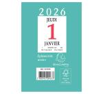 Bloc éphémeride neutre, 65 x 97 mm, 2026