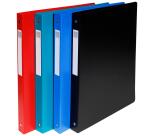 Classeur 4 anneaux plastifié Exacompta Opak  A4 maxi - Dos 3 cm couleurs assorties