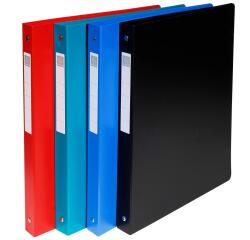 Classeur 4 anneaux plastifié Exacompta Opak  A4 maxi - Dos 3 cm couleurs assorties