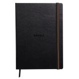 Rhodia Touch - Calligrapher Book - brochure rembordé rigide A4 portrait 64p uni papier simili Japon naturel 250g - Noir