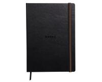 Rhodia Touch - Calligrapher Book - brochure rembordé rigide A4 portrait 64p uni papier simili Japon naturel 250g - Noir