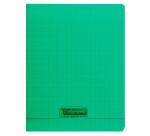 Cahier piqué 8000 POLYPRO 17x22 cm 60 pages grands carreaux 90 g - Vert