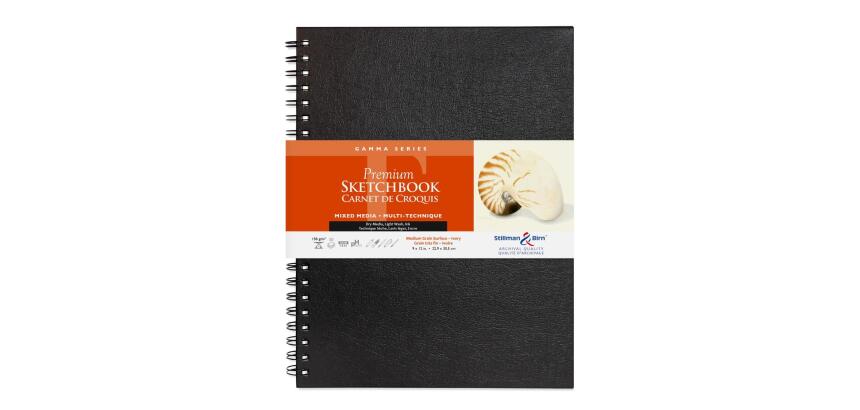 Gamma Series carnet spiralé 50F 22,9x30,5cm 150g - Ivoire