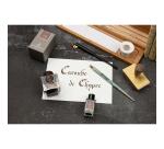 Encre 1670 à paillettes dorées 15ml - Caroube de Chypre
