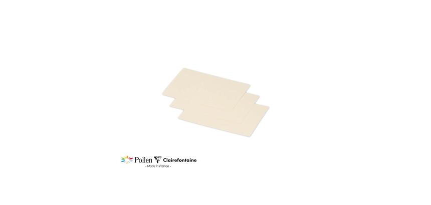 Paquet de 25 cartes simples Pollen 70x95mm 210g/m²
