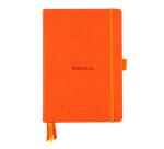 Rhodiarama Goalbook rembordé rigide A5 240 pages dot papier ivoire 90g - Tangerine