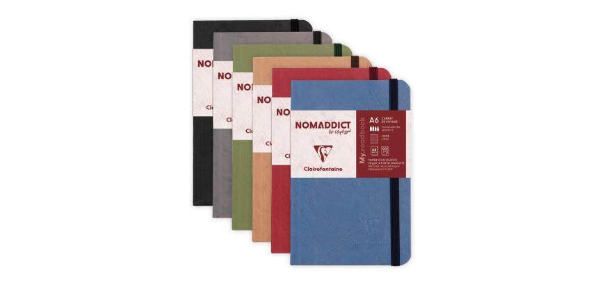 Roadbook Age Bag carnet brochure à élastique 9x14cm 128 pages ligné Couleur aléatoire - Assortis