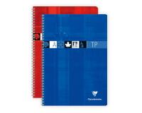 Cahier Travaux Pratiques reliure intégrale A4 80 pages grands carreaux 90 g + uni 125 g - Assortis