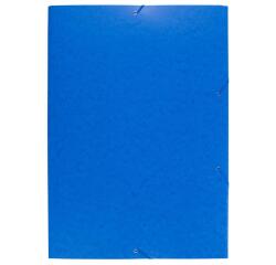 3-flap folder with elastic straps 600gsm hard glazed mottled pressboard - A2 size