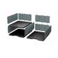 MODULODOC cassetto con frontale nero normale jumbo Ecoblack - Grigio scuro