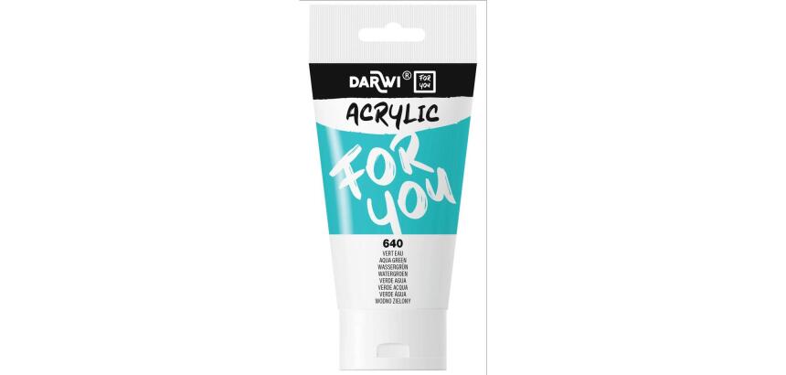 Darwi For You tube de peinture acrylique 75 ml - Vert d'eau
