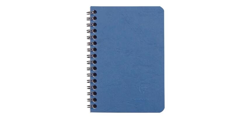 Cahier reliure intégrale Age Bag 9x14 100 pages 5x5 - Bleu