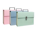 Trieur familial à poignée recyclé AutentiK - 18 compartiments - Couleurs assorties