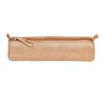 CÉLESTE CUIR Trousse ronde Ø5,5x22 cm Disco Or