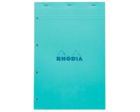 Bloc agrafé Rhodia Couleurs Azur N°20 A4+ 21x31,8 cm - Azur