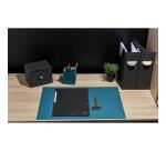 Sous-main en carton rigide OfficeByMe 57,5 x 37,5 cm - Bleu canard