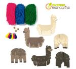 Boîte créative, Lamas en laine - Multicolore
