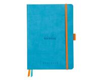 Rhodiarama Goalbook souple A5 240 pages petits carreaux 5x5 papier ivoire 90g - Turquoise