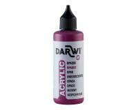 Darwi Flacon de 80 ml de Peinture Acrylique Universelle Opaque - Lie de vin