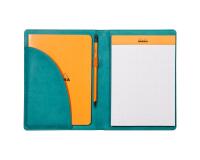 Rhodiarama livret porte-bloc N°16 pour bloc ou carnet format A5 - Paon