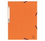 Chemise à élastique 3 rabats carte lustrée 355gm2 - A4 - Couleurs assorties