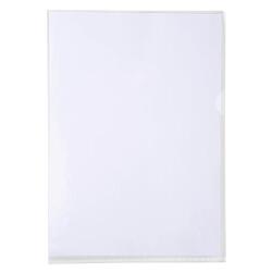 Pk 50 Cut Flush Fldr PVC A4 0.18mm Clear - Crystal